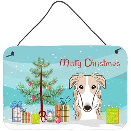 Carolines Treasures Christmas Tree and Borzoi Wall or Door Hanging Prints BB1600DS812